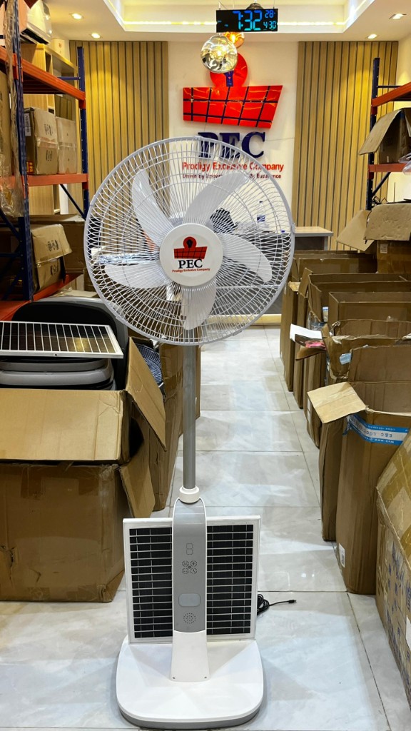 PEC Pedestal Solar Fan from Prodigy Exclusive Company